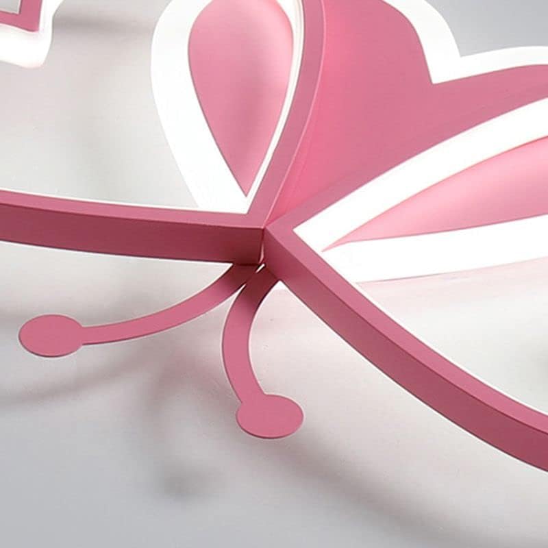 Miniatura 3 de LITFAD Lámpara de techo moderna Art Deco con luces regulables, lámpara de techo de dibujos animados encantadora habitación de niños de 20 pulgadas,