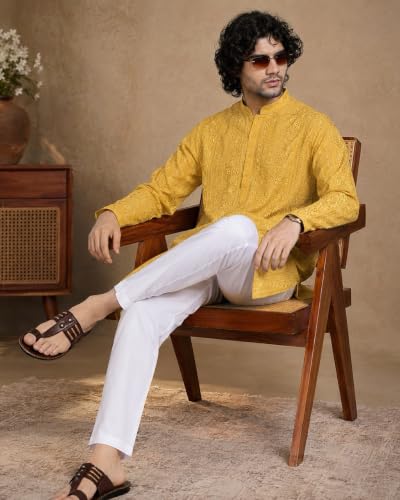 Image of Men's Premium Cotton Pyjama Bottoms - Regular Fit, Elastic Waistband, Soft & Breathable Fabric for Ultimate Comfort