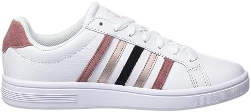 K-Swiss Women's Low-Top Sneakers, White Witheredrose Rose Gold, 8 US | Image 3