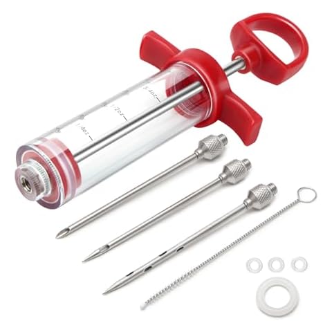 TGE-V 1-oz Plastic BBQ Marinade Injector Kit Cover