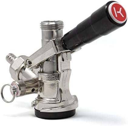 Kegco KC KT85D-L Keg Coupler D System, Black