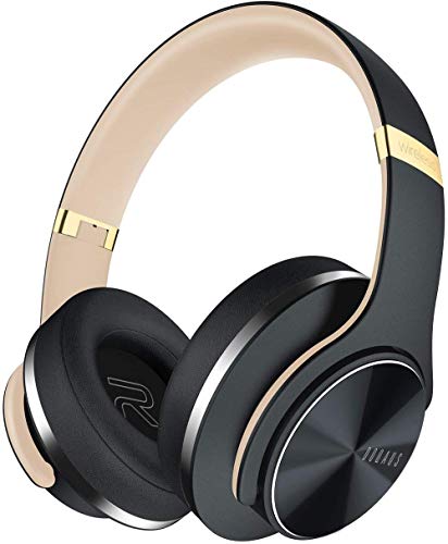 Bluetooth Headphones Over Ear, [Upgraded] DOQAUS Wireless Headphones,3 EQ Modes,52 Hrs Playtime, Foldable