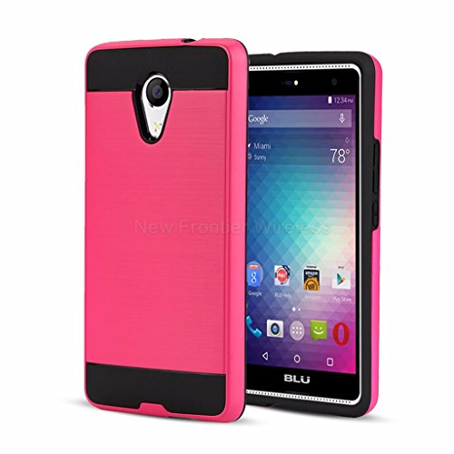 BLU Advance 5.5 HD case/Blu Grand 5.5 HD Case,(NFW) Tough Hybrid Armor Shock Resistance Proof Case Cover for BLU Advance 5.5 HD (A070U)(VGC Pink)