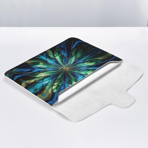 Funda de piel sintética de alta resistencia para portátiles de 13 pulgadas azules 5