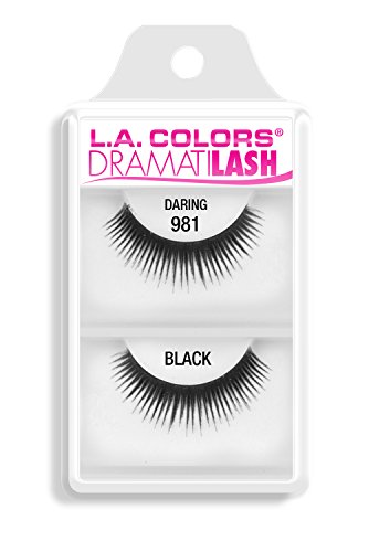 L.A. Colors Dramatilash Daring Eyelash, Black, 0.01 Ounce