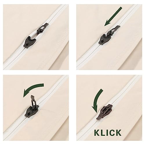 Softsan Kissen Encasing aus Bio Baumwolle | Anti Milben Schutzbezug | Weltneuheit | Viele Größen (40 x 80 cm)
