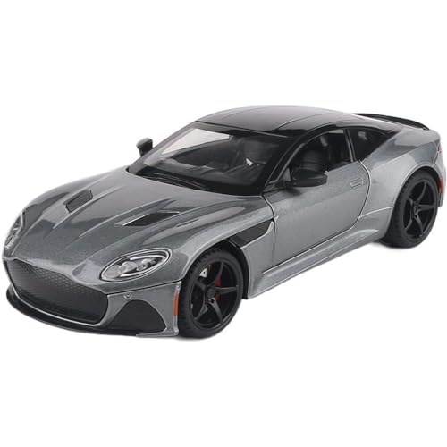 Image of New 1:24 Astorn Martin Diecast Alloy Metal Pull Back Car with Openable Doors Music Sound and Light Vehicle Toy Car for Kids Boys (Yellow)