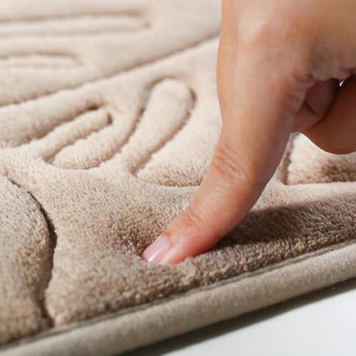 Tapis de bain mousse à mémoire de forme antidérapant super absorbant lavable machine 40x60cm - 3
