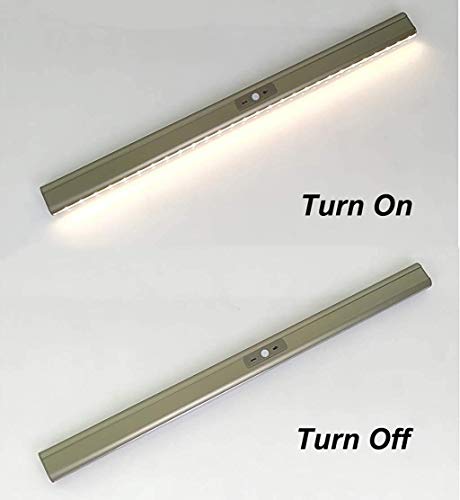 Rail de vêtements de garde-robe à LED en aluminium de 70cm - 8