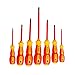 Insulated Electrician Precision Screwdriver Set Withstand Voltage 1000 V Slotted Phillips Magnetic CR-V Tips Soft-grip Handle Hand tools Set 7 Piece