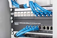 DIGITUS Patchpanel – Modular – 10 Zoll 1HE – 12-Ports – Geschirmt – Schwarz – Ansicht 4