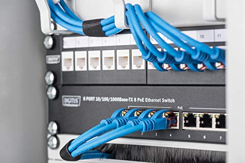 DIGITUS Patchpanel – Modular – 10 Zoll 1HE – 12-Ports – Geschirmt – Schwarz – Ansicht 4