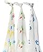Wegreeco Organic Cotton Muslin Swaddle Blanket - 3 PACK - Muslin Receiving Blanket