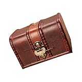 Support de rangement : la en bois de style ancien est unique et chic avec une texture, un étui vintage