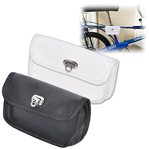 Raleigh Chopper Bikes MK1/MK2 Tool Bags - New - Reproduction - Black & White (White)