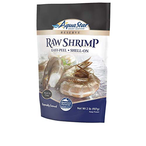Aqua Star, Raw, Easy-Peel, Shell-On Shrimp, 26-30 Count , 2 Lb (Frozen) #TOP1