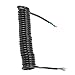 Trailer Wire Extension Coiled Cable, 12.8ft 20AWG 7 Core Polyurethane Copper Trailer Extension Cable for Tow Truck RV, Suitable for Car, Solar, Inverter