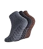 Breslatte Non Slip Hospital Socks with Grips for Women Grip Slipper Socks for Women No Slip Gifts 3pairs 1