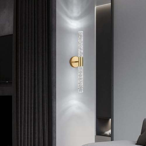 LED interior apliques de pared moderno metal largo para iluminación de dormitorios