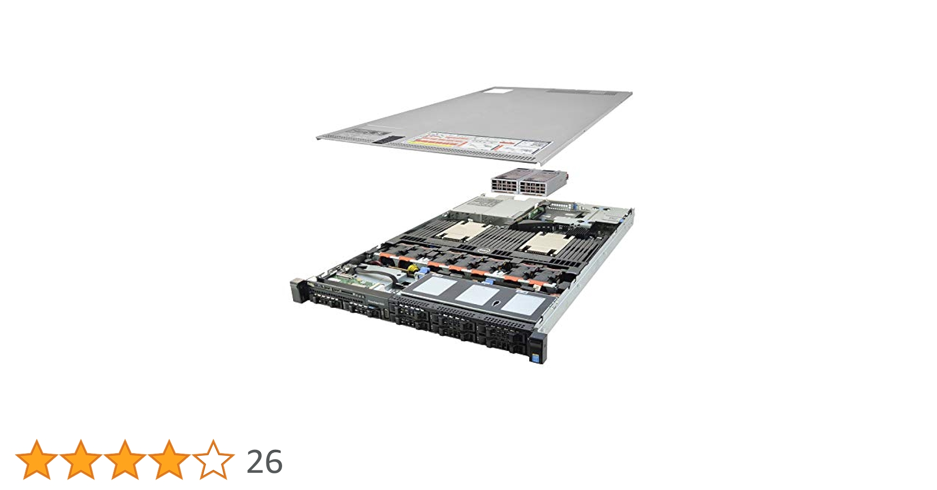 PowerEdge R630 (6コア12スレッド 2基、ラックレール付き) PowerEdge R630 (6コア12スレッド 2基、ラックレール付き