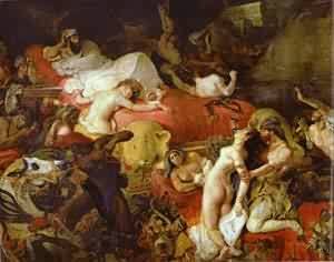Peinture à l'huile Delacroix pour décorer un salon élégant