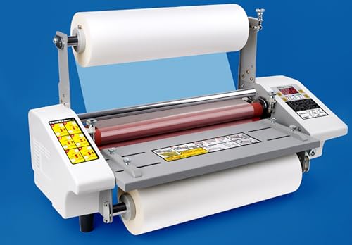 Photo Laminating Machine, Cold Hot Laminating Machine with LCD Digital Display, 9-Speed Transmission, 0-180? Adjusted, A2+ 44cm Length Customization, for Home Office School Use