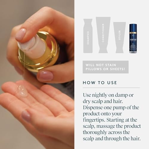 VIRTUE Correct Overnight Scalp & Hair Elixir Serum, view 3