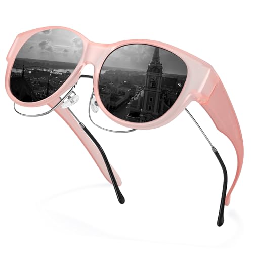 Image of Trysee Polarized Fit Over Sunglasses for Women, Trendy Oversized Wear Over Glasses Shades UV400 Protection TS5779