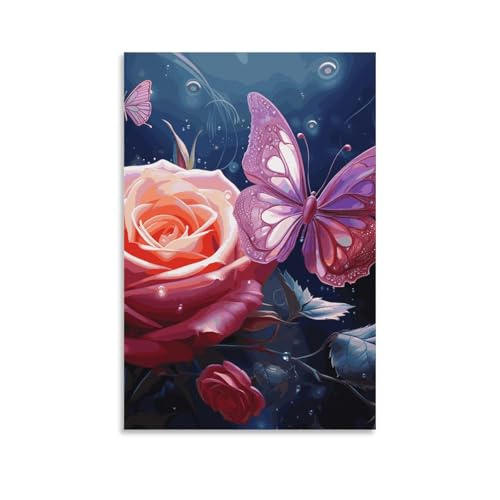 Toile murale rose pour revitaliser une decoration de salon et bureau terne