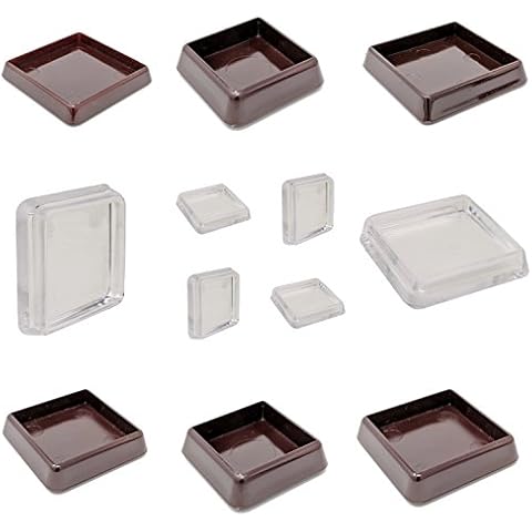 Brown Furniture Cups for Square Legs - Pack of 4 Cover