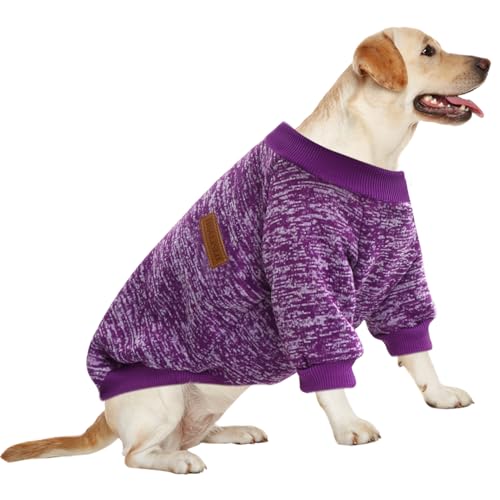 HuaLiSiJi Dog Jumper Large Dog Sweatshirt Chihuahua Jumper Fleece Inside Soft Cozy - Image 2