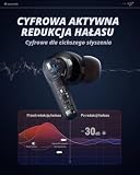 Donner Bezprzewodowe słuchawki douszne z redukcją szumów, słuchawki Bluetooth 5.2 z 4 wyraźnymi połączeniami mikrofonowymi, sterowniki 12 mm, aplikacja do niestandardowego EQ, czas odtwarzania 32 h,