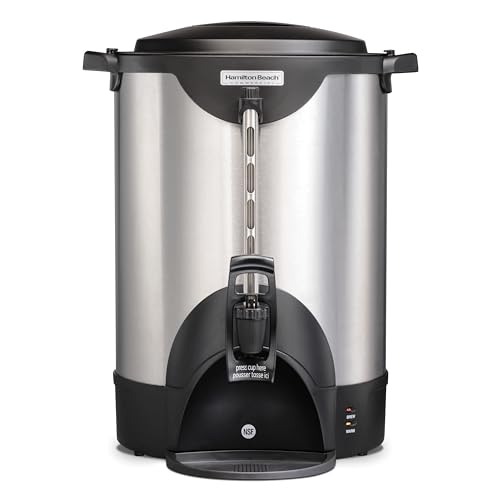 Hamilton Beach Commercial 75 Cup Stainless Steel Coffee Urn, Double Wall Insulated, 120V (HCU075S)