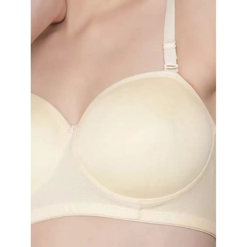 Image of Women's Cotton Lightly Padded Non-Wired T-Shirt Bra Pack of 2 (Reg HC-P2 Multicolor 30)