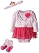 Baby Glam Baby-Girls 3 Piece Creeper Set