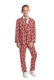 EINZIGARTIGES OUTFIT: Egal ob Weihnachtsfeier oder schickes Weihnachtsessen, mit diesem Anzug ist Ihre Kinder immer perfekt angezogen und ziehst die Blicke auf dich. Er ist offensichtlich nichts wie deine normale Garderobe