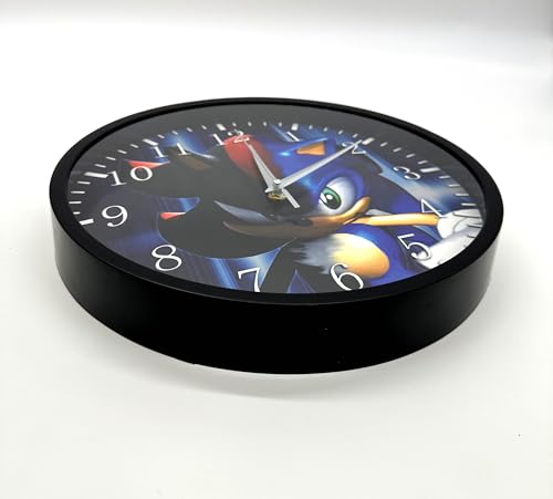 Reloj de Pared Analógico Silencioso 12 Pulgadas Negro miniatura 2
