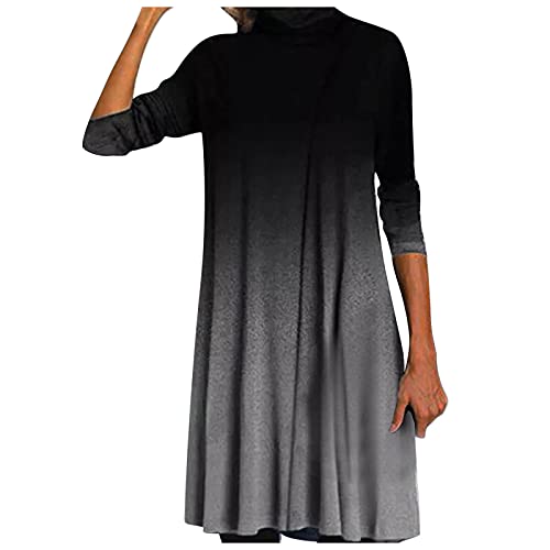 Robe imprimé peinture à l'huile en coton noble coupe trapèze pour l'été