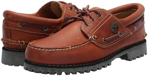 ★Timberland★AUTHENTIC HANDSEWN BOAT SHOE Timberland Sapato náutico masculino autêntico de 3 olhos