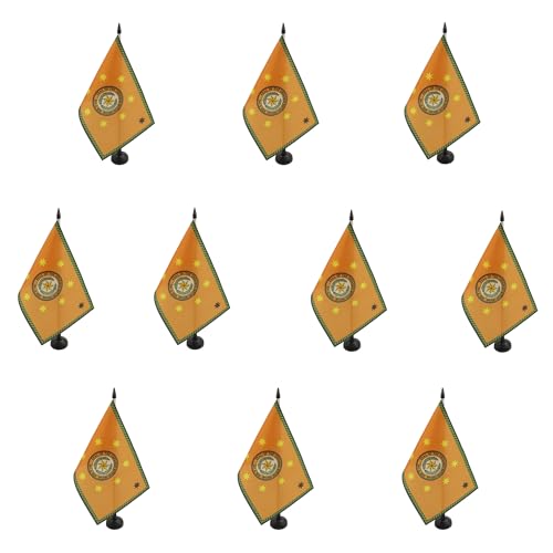 Drapeau de table Cherokees AZ FLAG pour décoration de bureau indien d'Amérique et événement 10pcs - 2