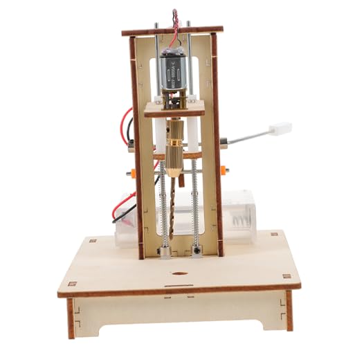 Toyvian 1 Juego Mini Taladro De Banco De Bricolaje Escritorio Banco Taladro Madera Taladradora para Manualidades Mini Taladradora Artesanal Máquina De Perforación De Escritorio Madera