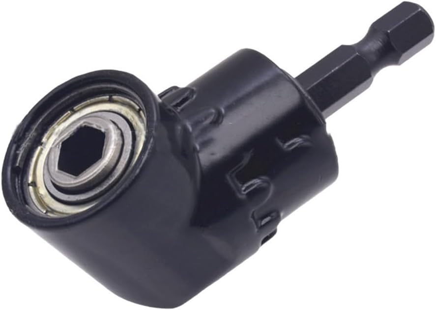 Right Angle Drill Adapter Attachment Driver Extension Hex Bit Socket 1/4", Socket Wrench, Drill Bit Holder Screwdriver with Box