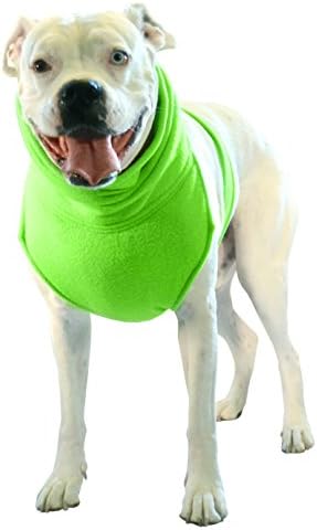 The Doggy Dickey Fleece Neck and Chest Warmer for Large Dogs, XX-Large, Neon Green