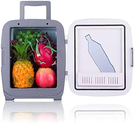 13L Mini Fridge Auto Portable Refrigerator Cooler Heater Small Freezer Car Home Daul-Use White Storage Icebox with Handle