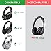Linkidea Headphones Carrying Case Compatible with Bose QC Ultra/45/35 II, 700, AE2w, SoundLink, SoundTrue, Protective Hard Shell Travel Bag with Cable, Charger Storage (Black)