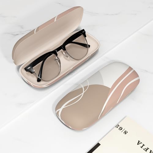 Image of Eyeglasses Case, Portable Hard Shell Protective Case for Glasses, Eyeglass Holder Box for Women with Cleaning Cloth