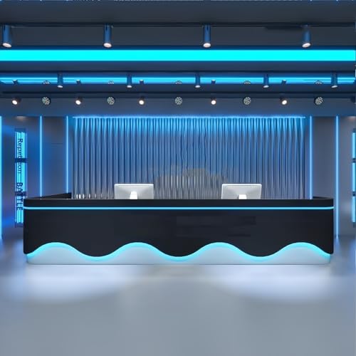 Salon Reception Desk, 120 inch Commercial Checkout Counter