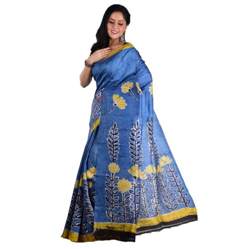 3stones pure silk saree in pure silk – image 3