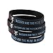 The Beatitudes Bible Verse Wristbands with Christian Cross Symbol - Matthew 5:3, Matthew 5:4, Matthew 5:5, & Matthew 5:8 (4 Bracelet (Value Pack))