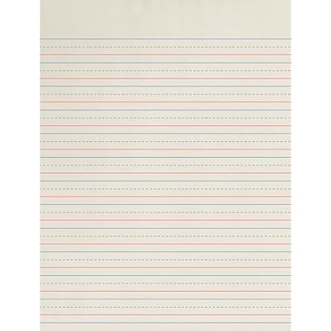 School Smart Zaner-Bloser Paper, 1/2 Inch Ruled, 8 x 10-1/2 Inches, 500 Sheets White Cover